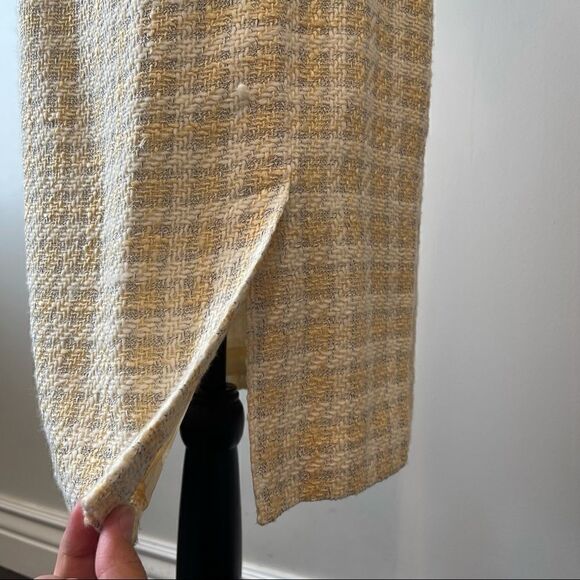 Ann Taylor Loft Yellow Tweed Skirt - Picture 6 of 7